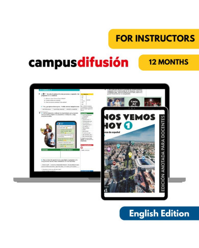 Nos vemos hoy 1 (English Edition): 12-Month Campus Difusión for Instructors