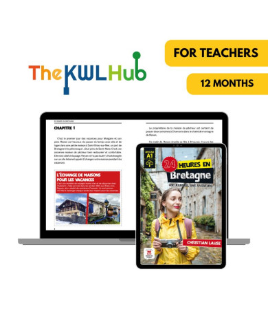 24 heures en Bretagne: Livre numérique The KWL Hub (12 mois) – Professeur