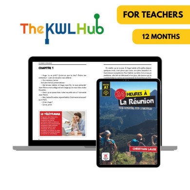 24 heures à la Réunion: Livre numérique The KWL Hub (12 mois) – Professeur