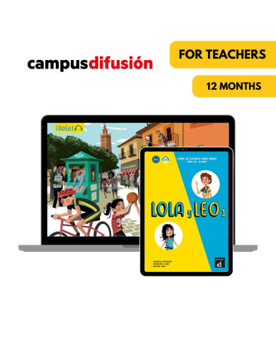 Lola y Leo 1: Livre numérique Campus Difusión (12 mois) – Professeur