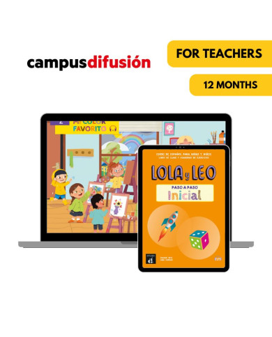 Lola y Leo Paso a Paso Inicial: Livre numérique Campus Difusión (12 mois) – Professeur
