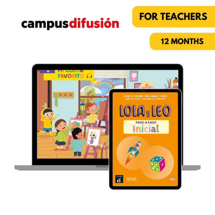 Lola y Leo Paso a Paso Inicial: Livre numérique Campus Difusión (12 mois) – Professeur