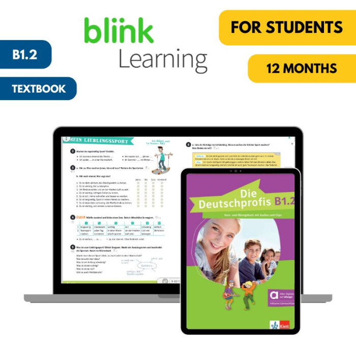 Die Deutschprofis B1.2: Livre de l’élève en ligne BlinkLearning (12 mois) – Élève