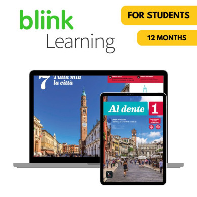 Al Dente 1 : Livre et cahier numériques Blink Learning (12 mois) – Élève Al Dente 1 : Livre et cahier numériques Blink Learning (12 mois) – Élève
