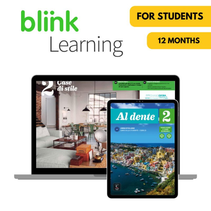 Al Dente 2 : Livre et cahier numériques Blink Learning (12 mois) – Élève Al Dente 2 : Livre et cahier numériques Blink Learning (12 mois) – Élève