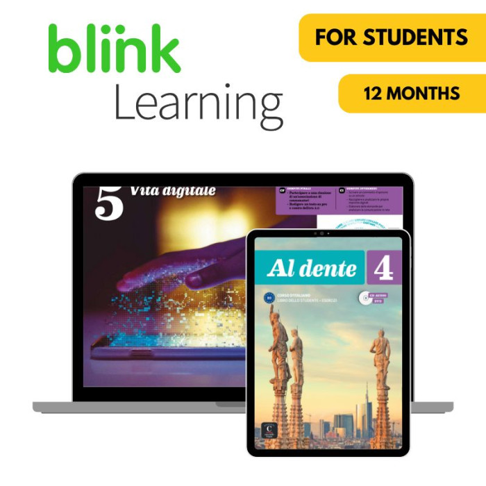 Al Dente 4 : Livre et cahier numériques Blink Learning (12 mois) – Élève Al Dente 4 : Livre et cahier numériques Blink Learning (12 mois) – Élève