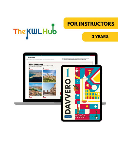 Davvero 1: Livre numérique The KWL Hub (3 ans) – Professeur