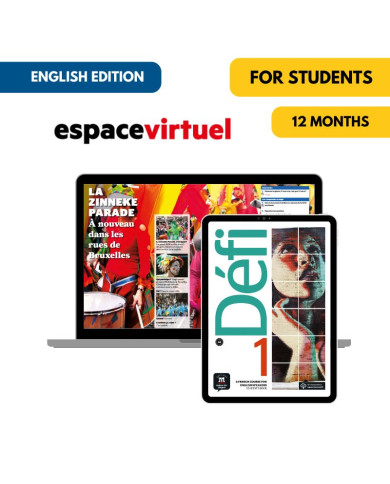 Défi 1 Édition anglophone: Livre et cahier numériques Espace Virtuel (12 mois) – Élève Défi 1 Édition anglophone: Livre et cahier numériques Espace Virtuel (12 mois) – Élève