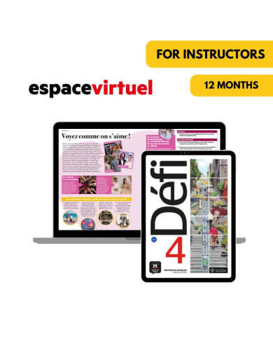 Défi 4: 12-Month Espace Virtuel for Instructors Défi 4: 12-Month Espace Virtuel for Instructors