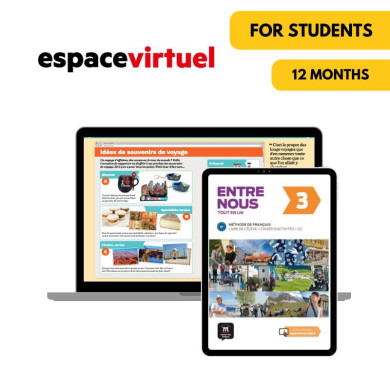 Entre Nous 3: 12-Month Espace Virtuel for Students Entre Nous 3: 12-Month Espace Virtuel for Students