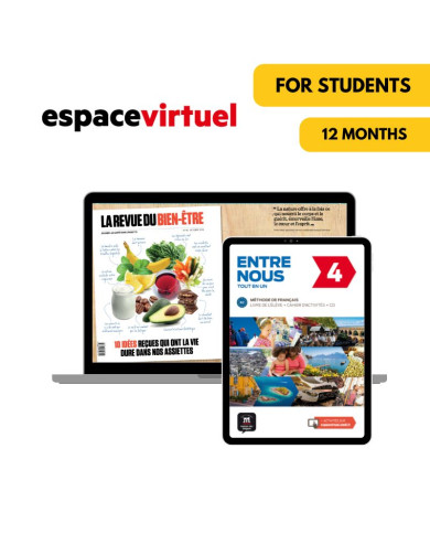 Entre Nous 4: 12-Month Espace Virtuel for Students Entre Nous 4: 12-Month Espace Virtuel for Students