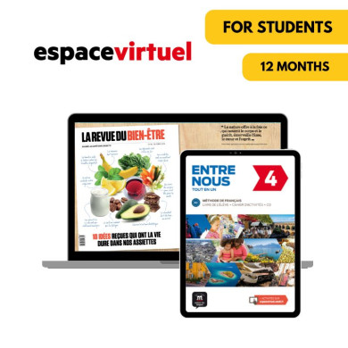 Entre Nous 4: 12-Month Espace Virtuel for Students Entre Nous 4: 12-Month Espace Virtuel for Students