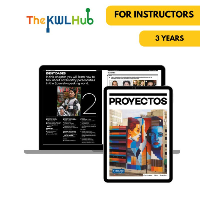Proyectos 1: Livre numérique The KWL Hub (3 ans) – Professeur