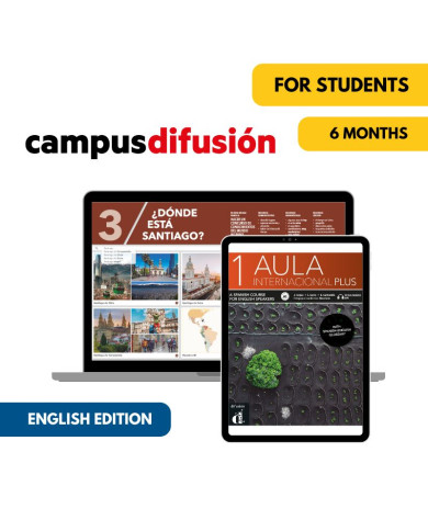 Aula internacional plus 1 (édition anglaise): Livre numérique Campus Difusión (6 mois) – Élève