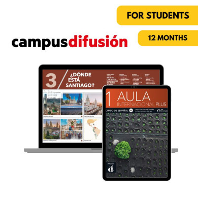 Aula internacional plus 1: Livre numérique Campus Difusión (12 mois) – Élève