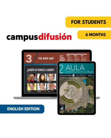 Aula internacional plus 2 (édition anglaise): Livre numérique Campus Difusión (6 mois) – Élève