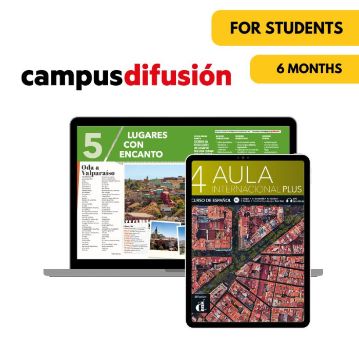 Aula internacional plus 4: 6-month Campus Difusión for Students Aula internacional plus 4: 6-month Campus Difusión for Students