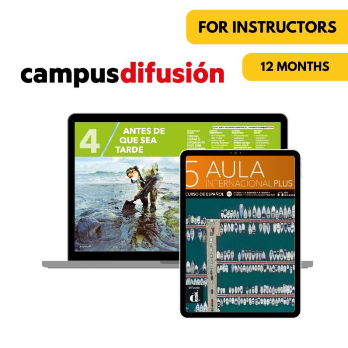 Aula internacional plus 5 : Livre numérique Campus Difusión (12 mois) – Professeur Aula internacional plus 5 : Livre numérique Campus Difusión (12 mois) – Professeur