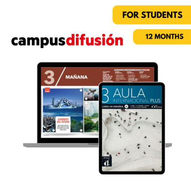 Aula internacional plus 3: 12-month Campus Difusión for Students