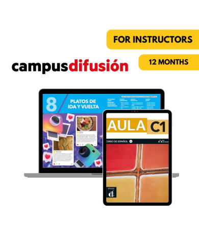 Aula C1: Livre numérique Campus Difusión (12 mois) – Professeur
