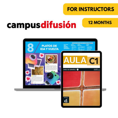 Aula C1: Livre numérique Campus Difusión (12 mois) – Professeur