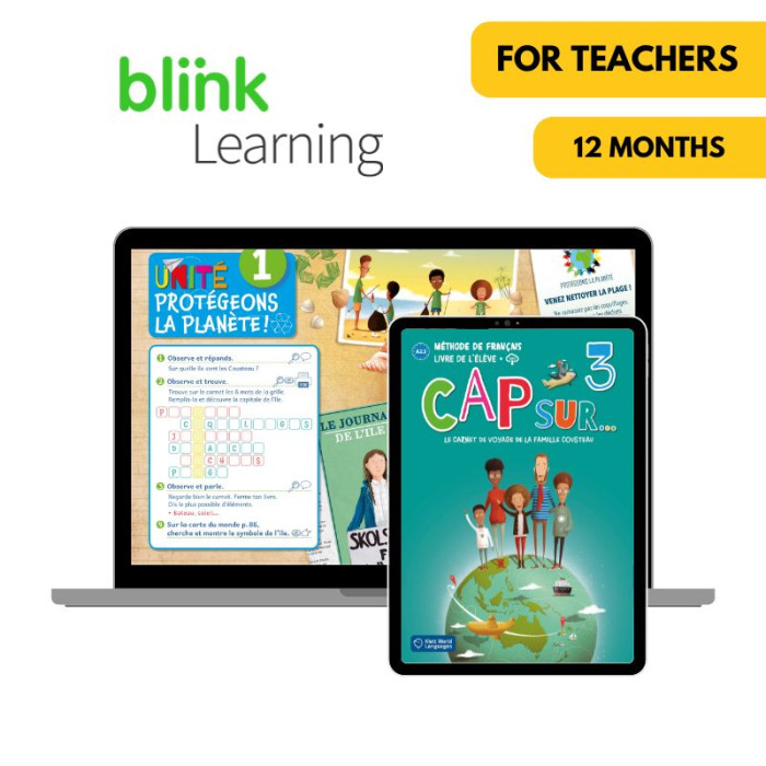 Cap sur... 3: Livre numérique BlinkLearning (12 mois) – Professeur