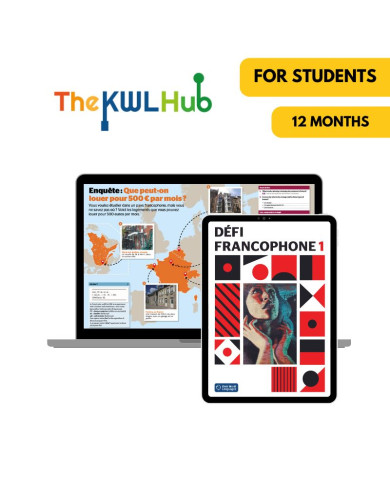 Défi francophone 1: 12-Month My French Hub for Students (The KWL Hub) Défi francophone 1: 12-Month My French Hub for Students (The KWL Hub)