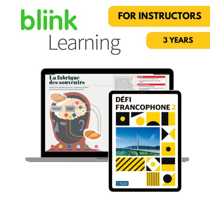 Défi francophone 2: 3-Year Instructor Bundle (BlinkLearning)