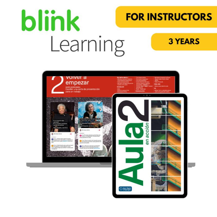 Aula en acción 2: 3-Year BlinkLearning for Instructors Aula en acción 2: 3-Year BlinkLearning for Instructors