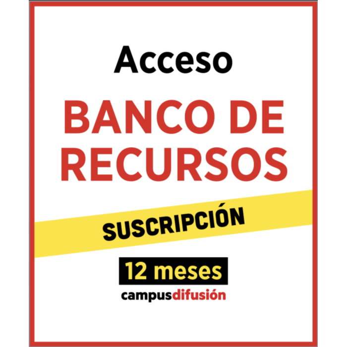 Bibliothèque complète des ressources Difusión: Livre numérique Campus Difusión (12 mois) – Professeur