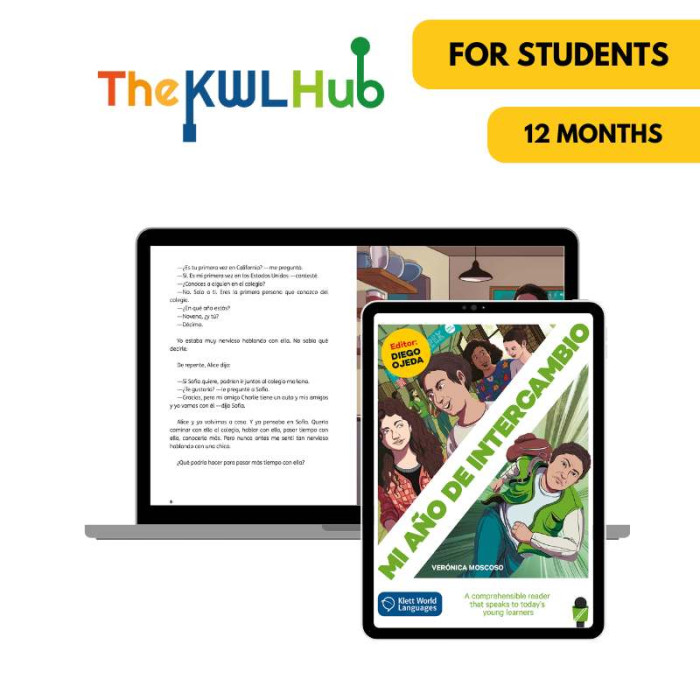 Mi año de intercambio: Livre numérique The KWL Hub (12 mois) – Élève