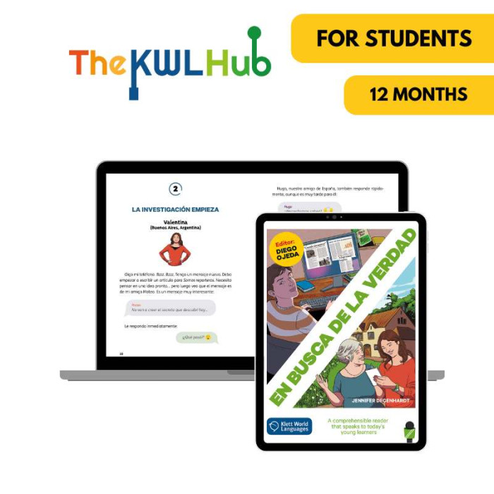 En busca de la verdad: Livre numérique The KWL Hub (12 mois) – Élève