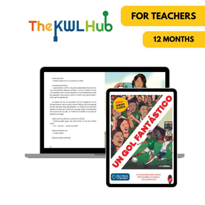 Un gol fantástico: Livre numérique The KWL Hub (12 mois) – Professeur