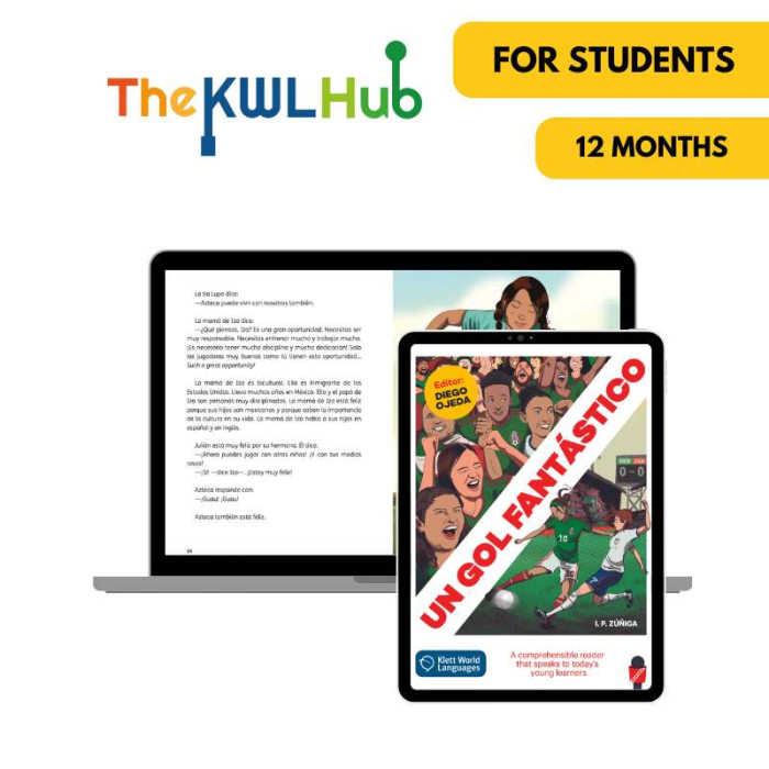 Un gol fantástico: Livre numérique The KWL Hub (12 mois) – Élève