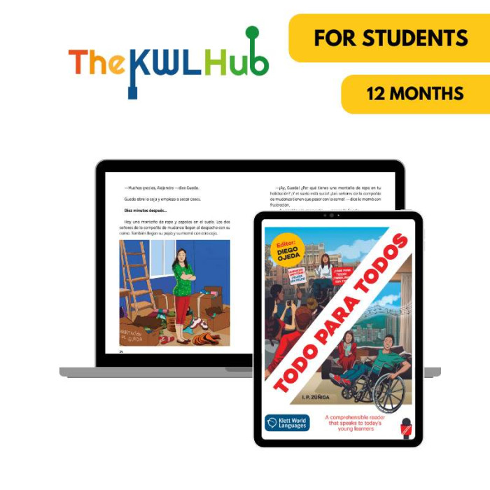 Todo para todos: Livre numérique The KWL Hub (12 mois) – Élève