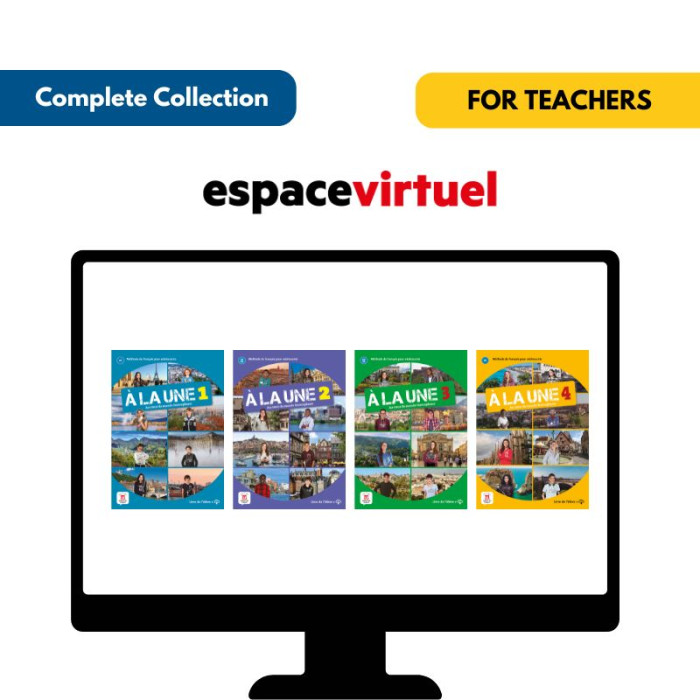 À la Une collection complète: Livres et cahiers numériques Espace Virtuel (12 mois) – Professeur