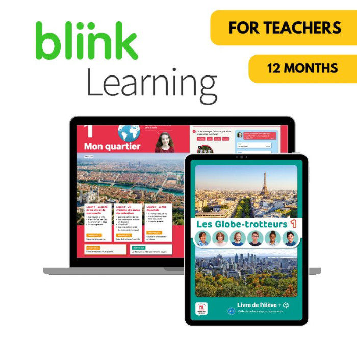 Les globe-trotteurs 1: 12-Month BlinkLearning for Teachers (Canadian Ed.)