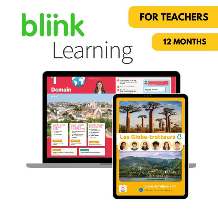 Les globe-trotteurs 4: 12-Month BlinkLearning Teachers (Canadian Ed.)