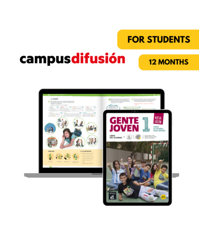 Gente joven 1 Nueva edición: 12-Month Campus Difusión for Students Gente joven 1 Nueva edición: 12-Month Campus Difusión for Students