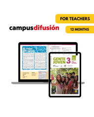 Gente joven 2 : Livre et cahier numériques Campus Difusión (12 mois) – Professeur