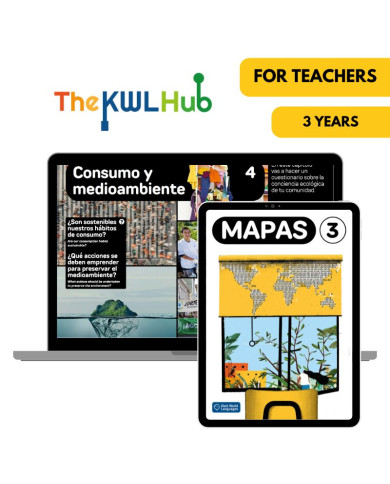 Mapas 3: Livre numérique The KWL Hub (3 ans) – Professeur