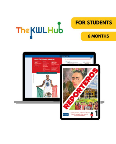 Reporteros 1: Livre numérique The KWL Hub (6 mois) – Élève