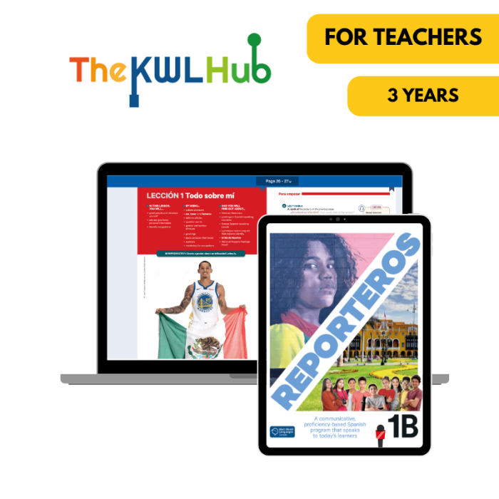 Reporteros 1B: 3-Year The KWL Hub for Teachers Reporteros 1B: 3-Year The KWL Hub for Teachers
