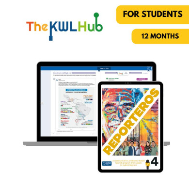 Reporteros 4: Livre numérique The KWL Hub (12 mois) – Élève