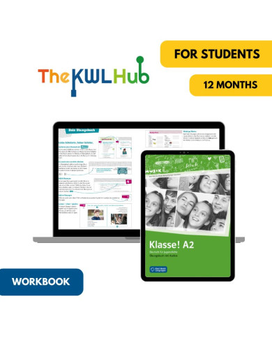 Klasse! A2: 12-Month My German Hub Workbook for Students (The KWL Hub)