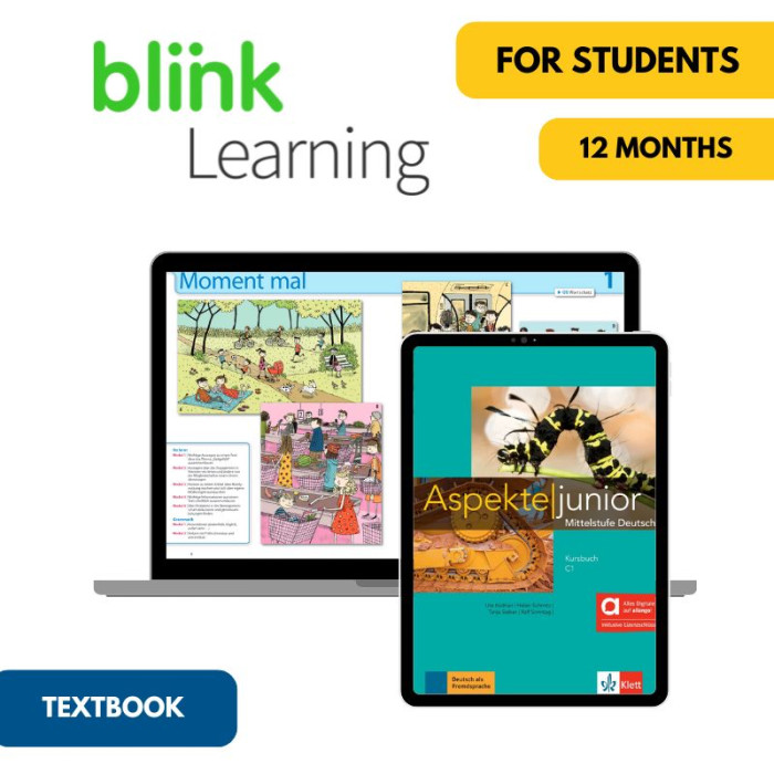 Aspekte junior C1: 12-Month Online Textbook for Students