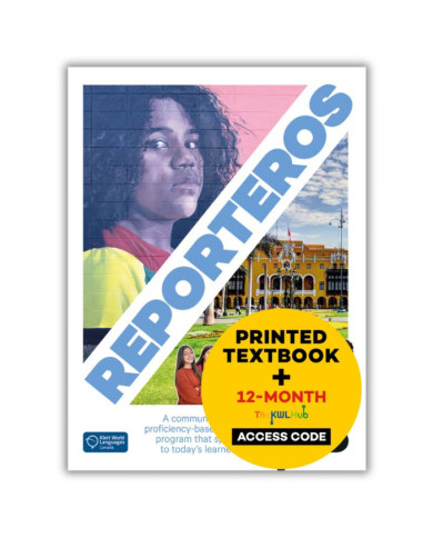 Reporteros 1B: Édition hybride – The KWL Hub – Livre de l’élève (12 mois)