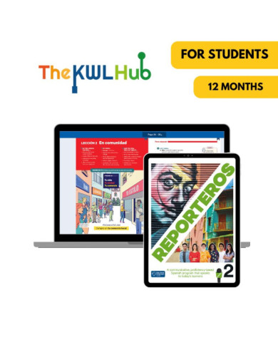 Reporteros 2: Livre numérique The KWL Hub (12 mois) – Élève