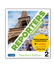 Reporters francophones 2: Annotated Teacher Edition + 3-Year My French Hub for Teachers Reporters francophones 2: Annotated Teacher Edition + 3-Year My French Hub for Teachers