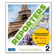 Reporters francophones 2: Annotated Teacher Edition + 3-Year My French Hub for Teachers